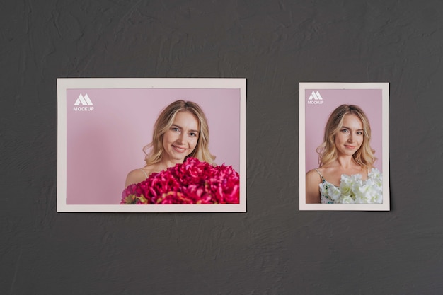 PSD mockup voor het ontwerpen van fotofilmframes