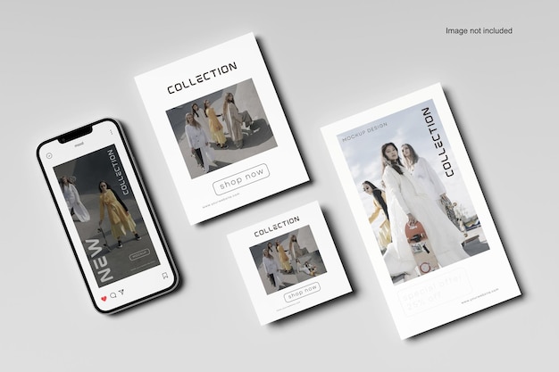 PSD mockup voor instagram-verhaalpost