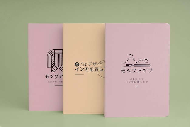 PSD mockup voor japanse boekomslag