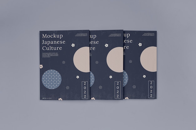 PSD mockup voor japanse boekomslag