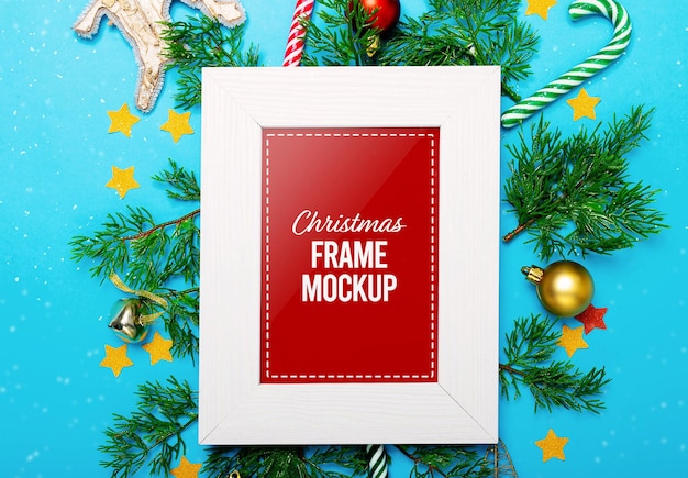 Mockup voor kerstframe