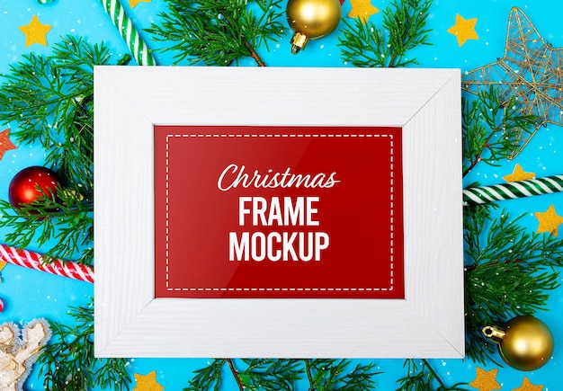 Mockup voor kerstframe