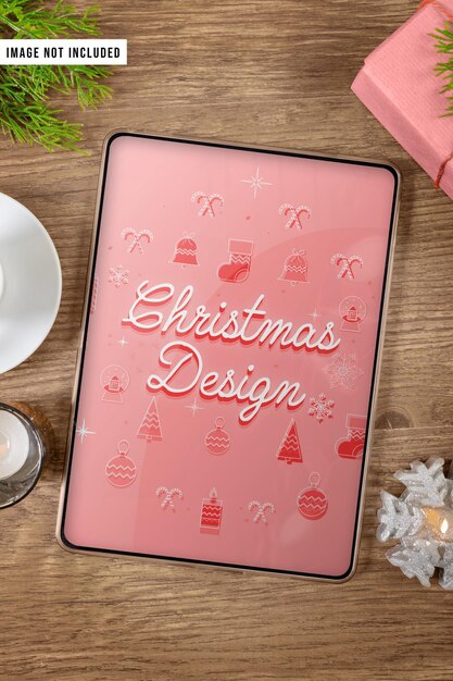 Mockup voor kerstscherm