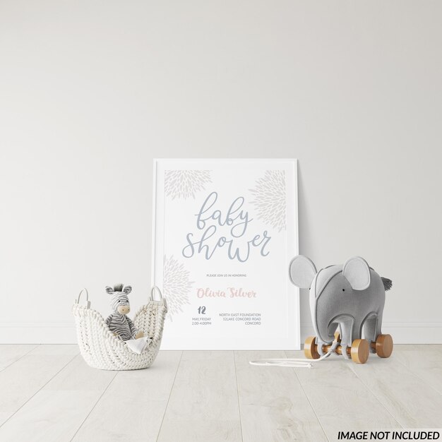 Mockup voor kinderkamer