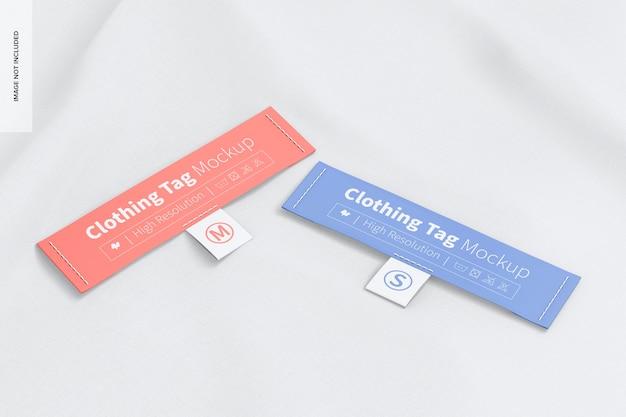 Mockup voor kledinglabels