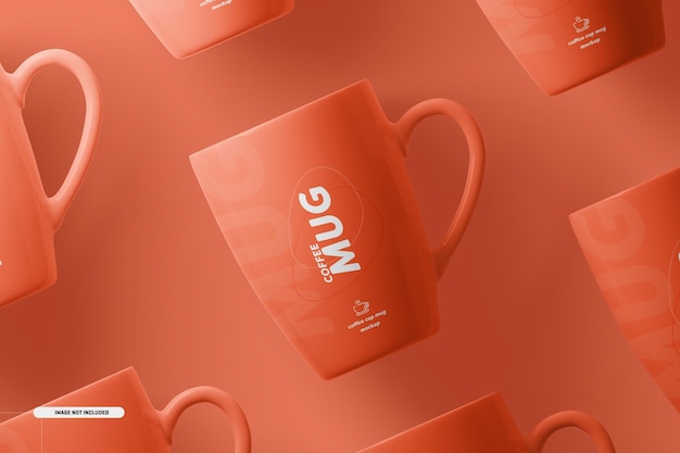 PSD mockup voor koffie theekopjes