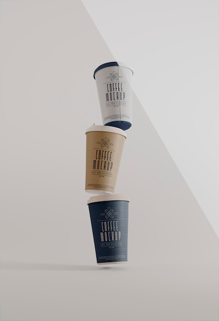 PSD mockup voor koffiebranding