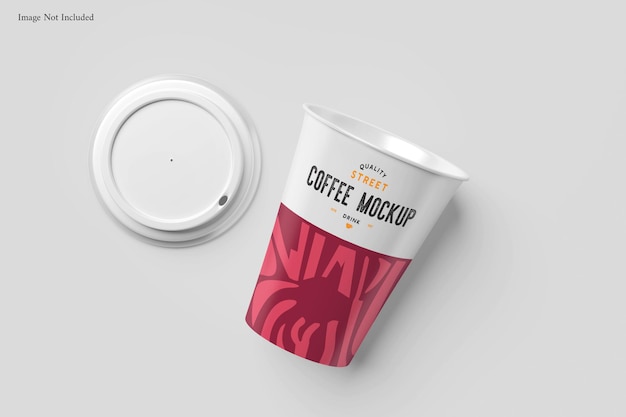 Mockup voor koffiekopjes