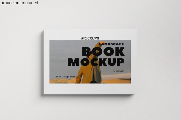 PSD mockup voor landschapsboeken