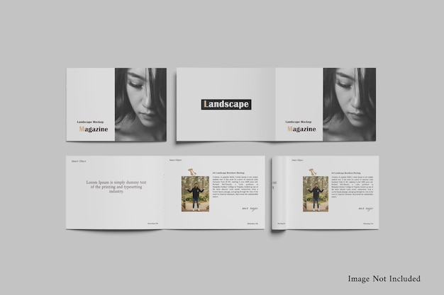 Mockup voor landschapsbrochure