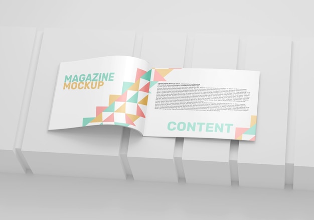 Mockup voor landschapsmagazine