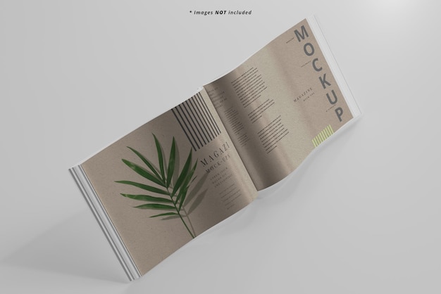 Mockup voor landschapsmagazine