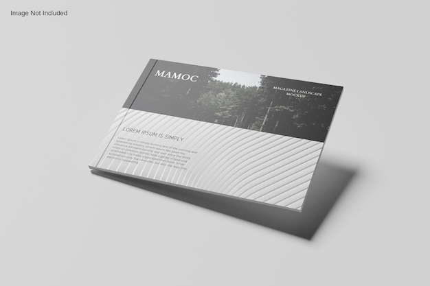 Mockup voor landschapstijdschriften