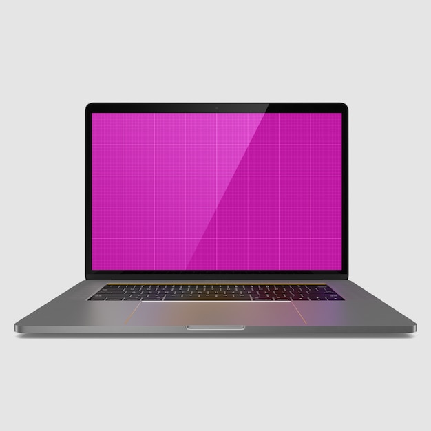 PSD mockup voor laptop