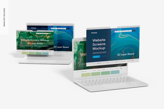 Mockup voor laptops m2-website