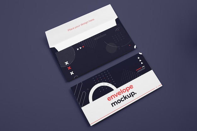 Mockup voor lege enveloppen