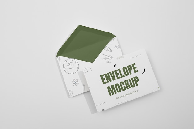 Mockup voor lege enveloppen