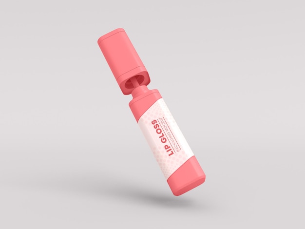 Mockup voor lipglossverpakking