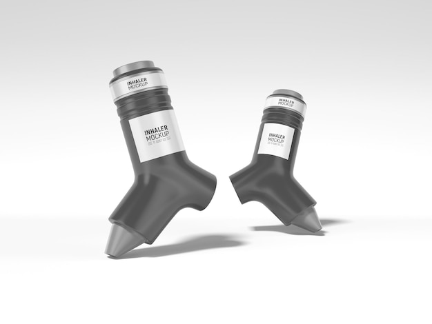 Mockup voor medische inhalator-branding