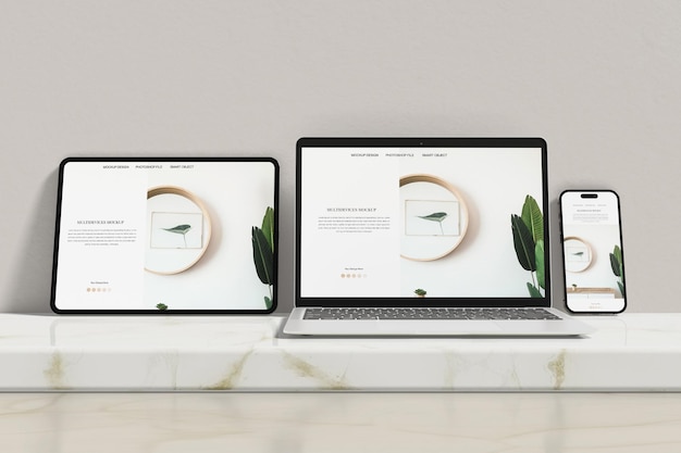 Mockup voor meerdere apparaten