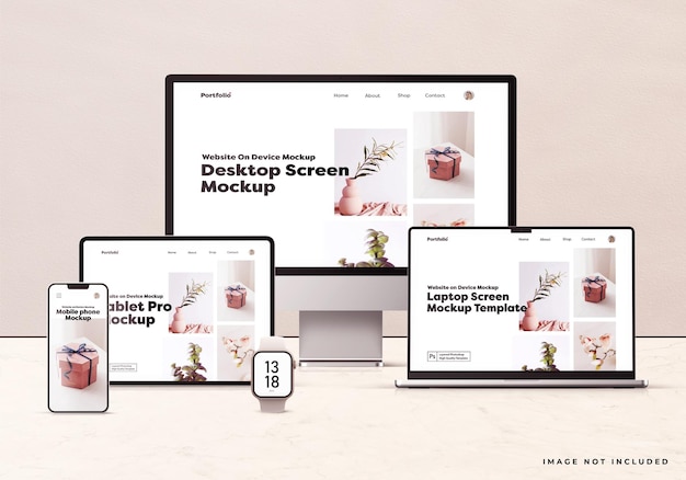 Mockup voor meerdere apparaten