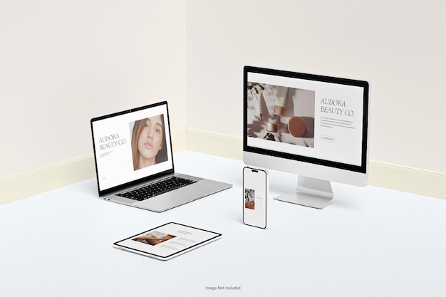 Mockup voor meerdere apparaten