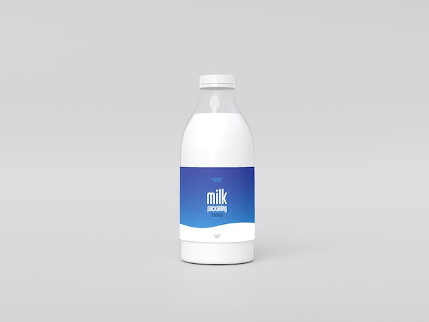 Mockup voor melkverpakking