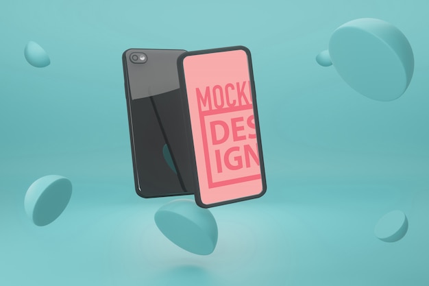 Mockup voor mobiele telefoon