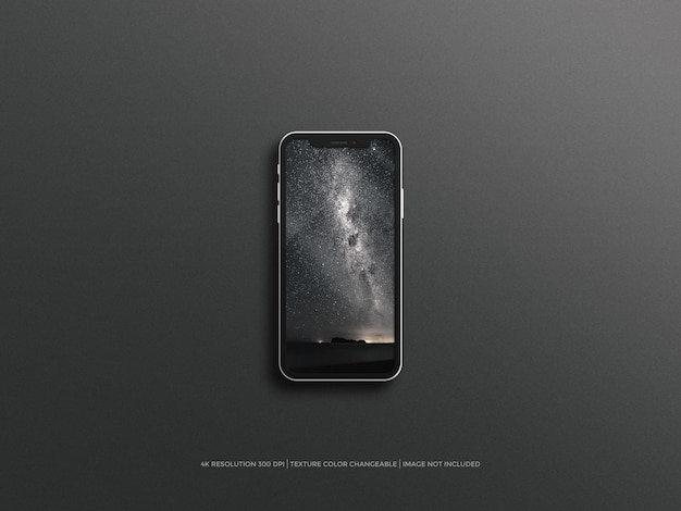 Mockup voor mobiele telefoonscherm