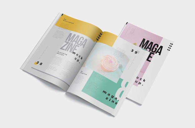 Mockup voor modetijdschriftomslag