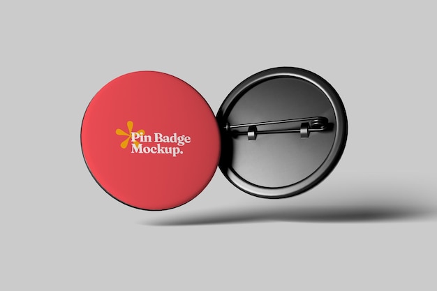 PSD mockup voor pin-badge