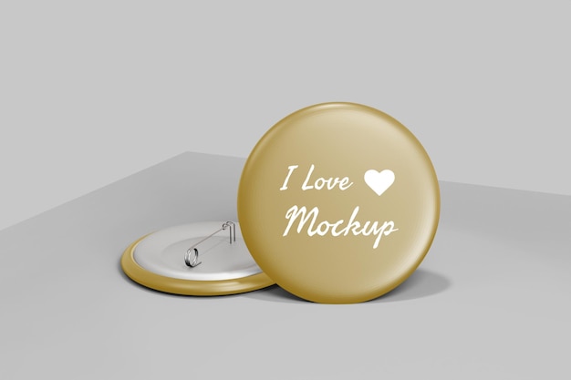 Mockup voor pin-badge