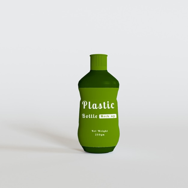 Mockup voor plastic flessen