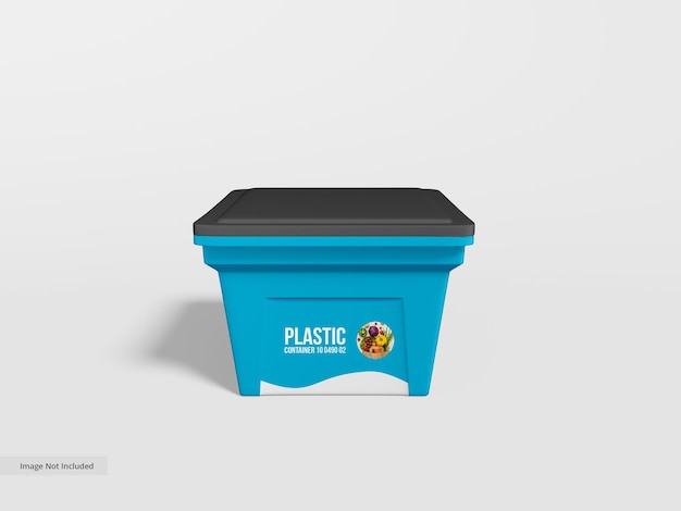 Mockup voor plastic opslagcontainers