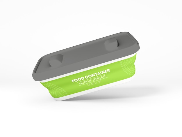 Mockup voor plastic voedselcontainerverpakking