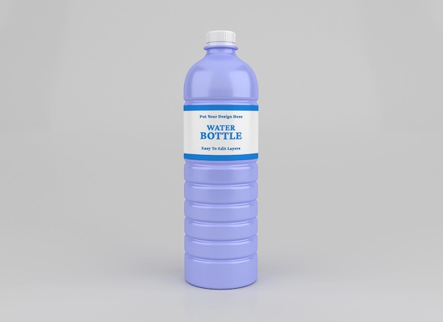 Mockup voor plastic waterflessen