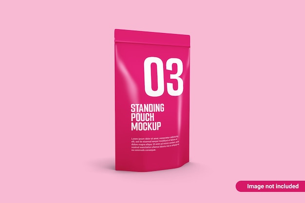 Mockup voor plastic zakjes Productverpakking