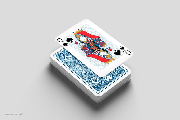 PSD mockup voor pokerkaarten