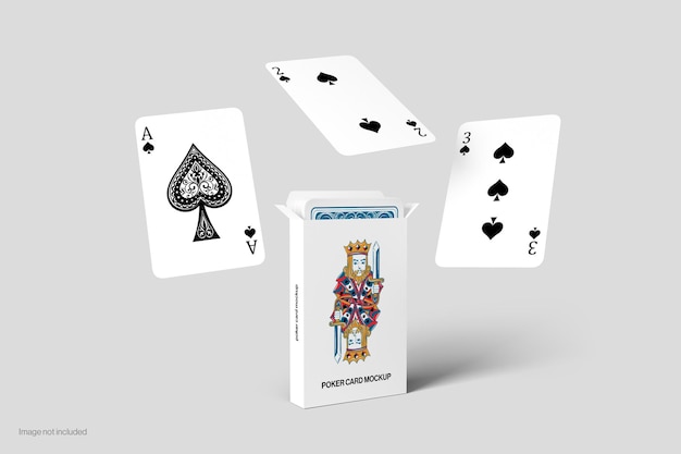 PSD mockup voor pokerkaarten