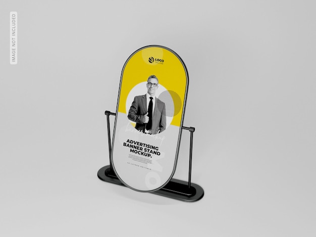 Mockup voor promotionele buitenstandaard