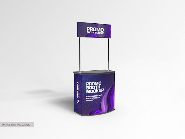 PSD mockup voor promotionele stands