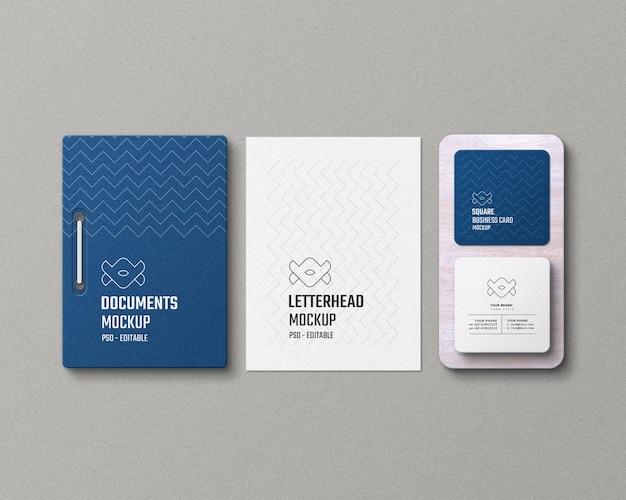 Mockup voor psd-briefpapier