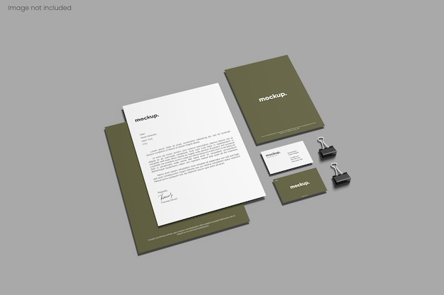 PSD mockup voor psd-briefpapier