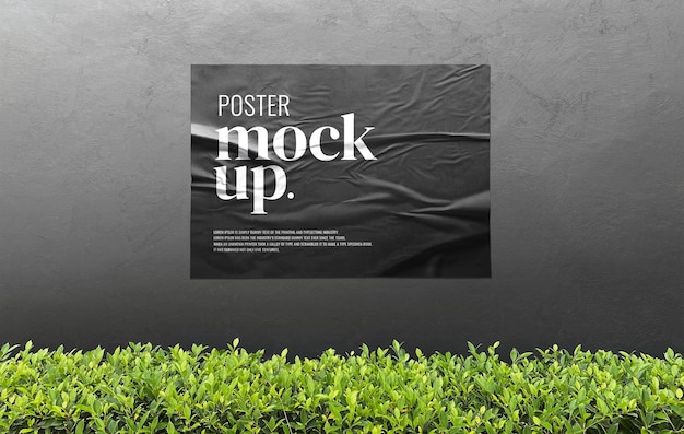 Mockup voor reclame voor buitenposters