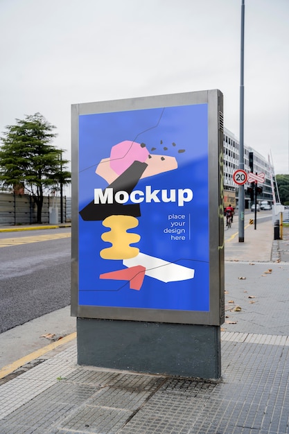 Mockup voor reclame voor buitenweergave
