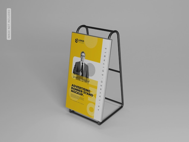 Mockup voor reclamebanner voor buiten