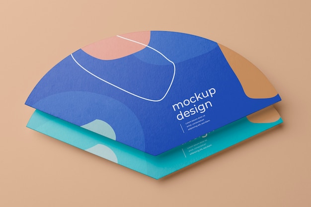 PSD mockup voor reclamehandfans