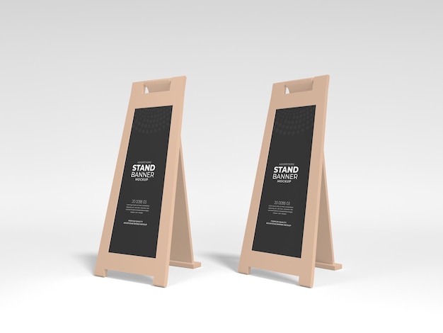 Mockup voor reclamestandaardbanner