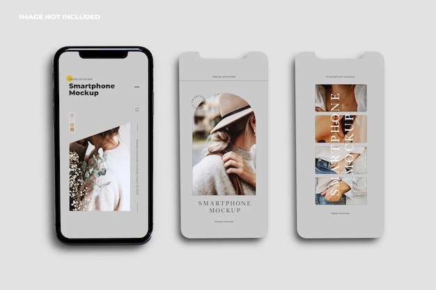 PSD mockup voor smartphone-presentatie