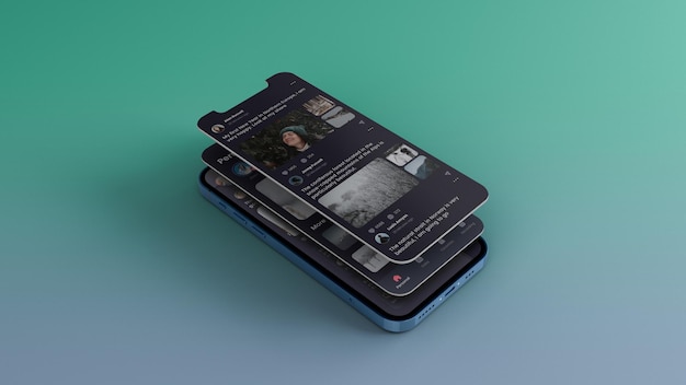 Mockup voor smartphonescherm